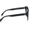 Martha Stewart womens Ms117 Glamorous Uv400 Protective Cat Eye Sunglasses – Timeless Gifts for Her, 55mm Cat Eye Sunglasses(Black)
