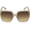 Martha Stewart womens Ms123 Modern Uv400 Protective Square Sunglasses – Timeless Gifts for Her, 58mm Square Sunglasses(Crystal Milk)