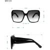 Martha Stewart womens Ms123 Modern Uv400 Protective Square Sunglasses – Timeless Gifts for Her, 58mm Square Sunglasses(Crystal Milk)