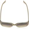 Martha Stewart womens Ms123 Modern Uv400 Protective Square Sunglasses – Timeless Gifts for Her, 58mm Square Sunglasses(Crystal Milk)