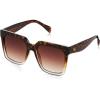 Martha Stewart womens Ms145 Oversized Uv400 Protective Square Sunglasses – Timeless Gifts for Her, 53mm Square Sunglasses
