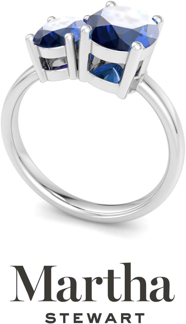 image:imageMartha Stewart 2 34 Carat Two Stone Gemstone Ring For Women in Sterling Silver Gemstone Jewelry For WomenOption 10