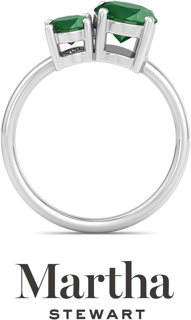 image:imageMartha Stewart 2 34 Carat Two Stone Gemstone Ring For Women in Sterling Silver Gemstone Jewelry For WomenOption 9