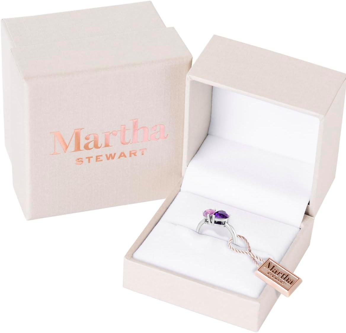 image:imageMartha Stewart 2 Carat Two Stone Gemstone Ring For Women in Sterling Silver Gemstone Jewelry For WomenOption 6