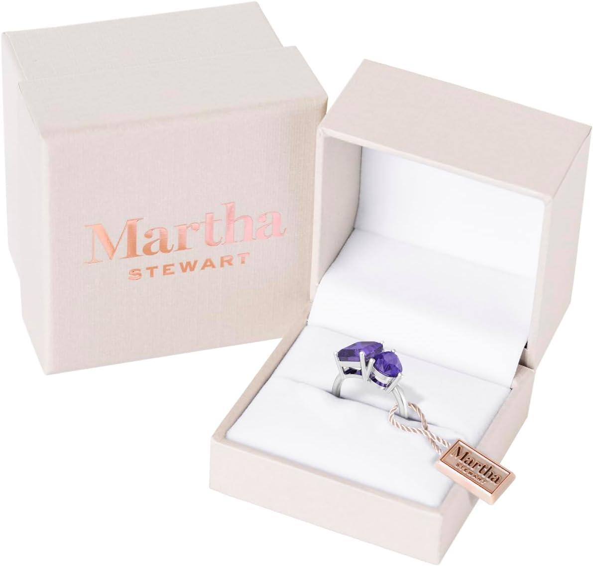 image:imageMartha Stewart 4 34 Carat Two Stone Gemstone Ring For Women in Sterling Silver Gemstone Jewelry For WomenOption 1