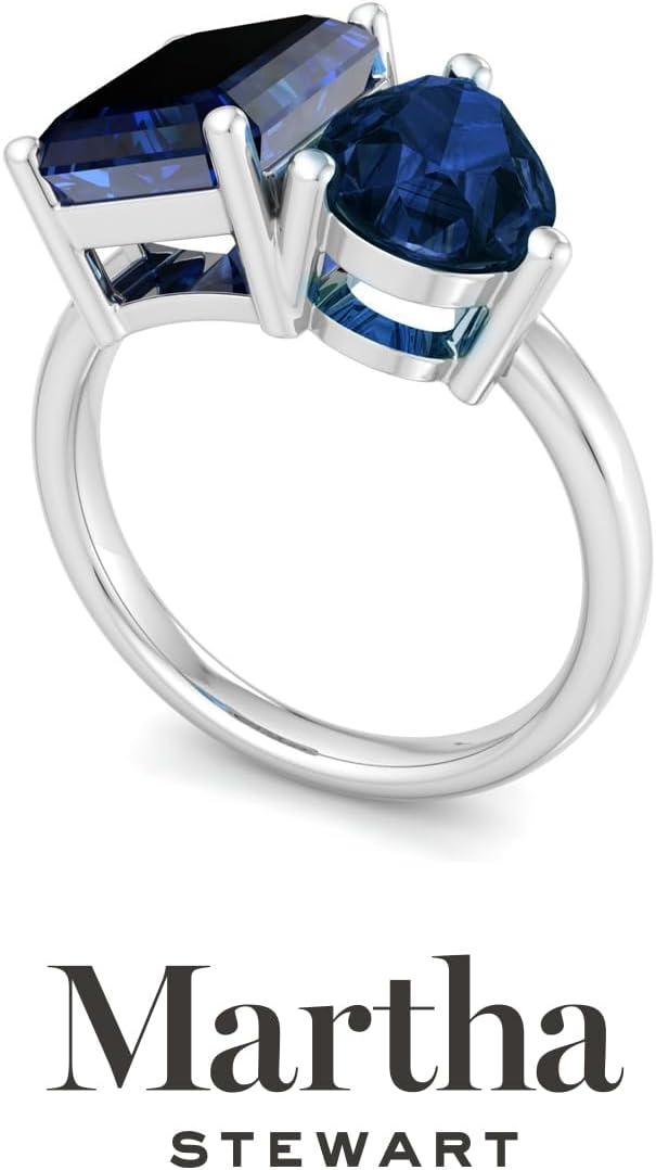 image:imageMartha Stewart 4 34 Carat Two Stone Gemstone Ring For Women in Sterling Silver Gemstone Jewelry For WomenOption 8