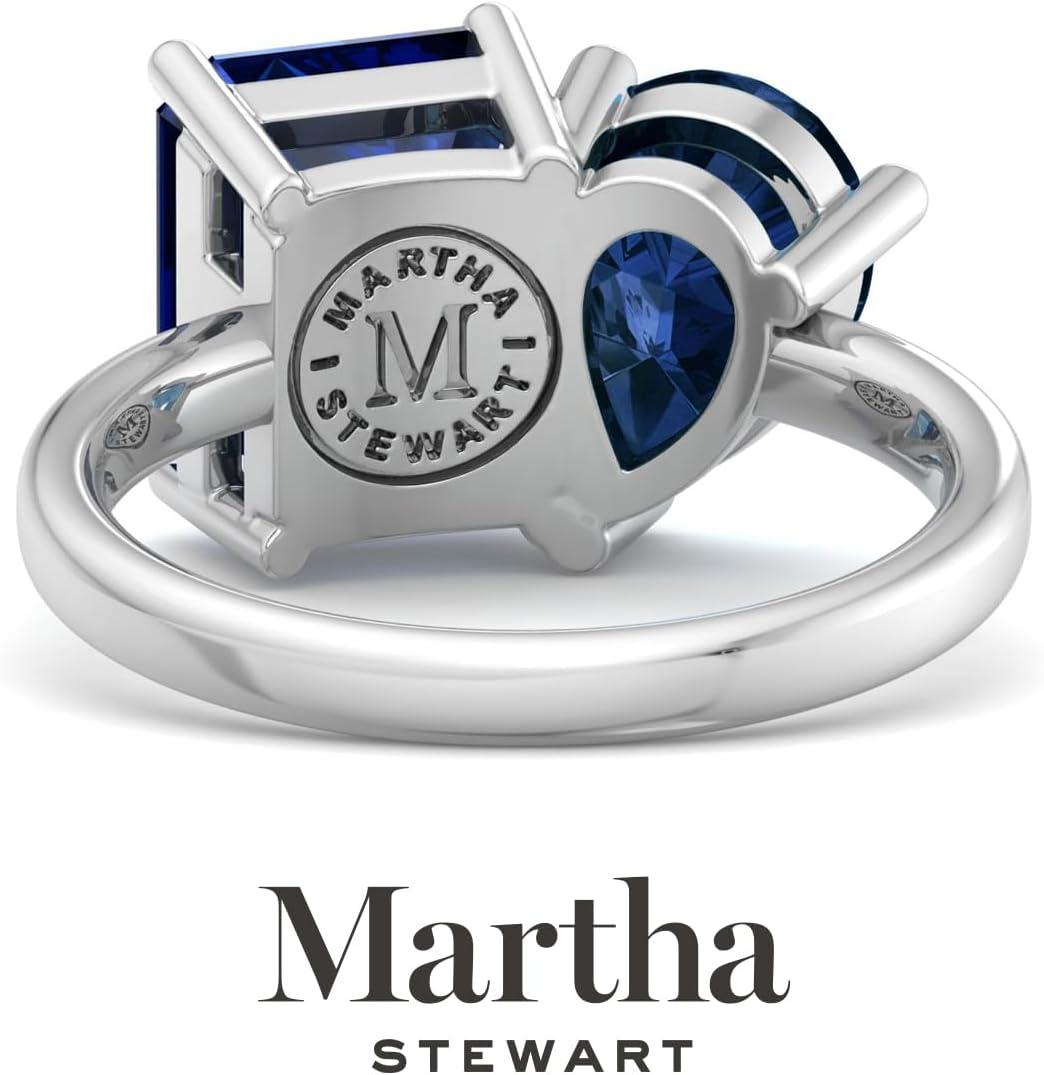 image:imageMartha Stewart 4 34 Carat Two Stone Gemstone Ring For Women in Sterling Silver Gemstone Jewelry For WomenOption 8