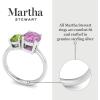 Martha Stewart 2 3/4 Carat Two Stone Gemstone Ring For Women in Sterling Silver, Gemstone Jewelry For Women(Option 1)