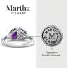 Martha Stewart 2 Carat Two Stone Gemstone Ring For Women in Sterling Silver, Gemstone Jewelry For Women(Option 1)
