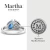 Martha Stewart 2 Carat Two Stone Gemstone Ring For Women in Sterling Silver, Gemstone Jewelry For Women(Option 2)