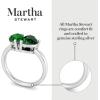 Martha Stewart 2 Carat Two Stone Gemstone Ring For Women in Sterling Silver, Gemstone Jewelry For Women(Option 3)