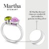 Martha Stewart 2 Carat Two Stone Gemstone Ring For Women in Sterling Silver, Gemstone Jewelry For Women(Option 5)