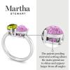 Martha Stewart 2 Carat Two Stone Gemstone Ring For Women in Sterling Silver, Gemstone Jewelry For Women(Option 5)