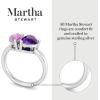 Martha Stewart 2 Carat Two Stone Gemstone Ring For Women in Sterling Silver, Gemstone Jewelry For Women(Option 6)