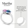 Martha Stewart 2 Carat Two Stone Gemstone Ring For Women in Sterling Silver, Gemstone Jewelry For Women(Option 7)
