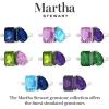 Martha Stewart 4 3/4 Carat Two Stone Gemstone Ring For Women in Sterling Silver, Gemstone Jewelry For Women(Option 4)