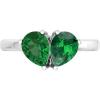 Martha Stewart 2 Carat Two Stone Gemstone Ring For Women in Sterling Silver, Gemstone Jewelry For Women(Option 3)