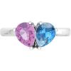 Martha Stewart 2 Carat Two Stone Gemstone Ring For Women in Sterling Silver, Gemstone Jewelry For Women(Option 7)