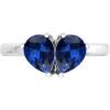 Martha Stewart 2 Carat Two Stone Gemstone Ring For Women in Sterling Silver, Gemstone Jewelry For Women(Option 8)