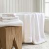 Martha Stewart – Bath Towels, Soft & Absorbent 100% Cotton Towels, Plush 700 GSM, 6-Piece Bathroom Towel Set with Textured Dobby Weave (Skyland Manor White)(Skyland Manor White)