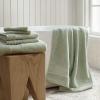 Martha Stewart – Bath Towels, Soft & Absorbent 100% Cotton Towels, Plush 700 GSM, 6-Piece Bathroom Towel Set with Textured Dobby Weave (Skyland Manor White)(Skyland Manor Green)