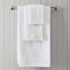 Martha Stewart – Bath Towels, Soft & Absorbent 100% Cotton Towels, Plush 700 GSM, 6-Piece Bathroom Towel Set with Textured Dobby Weave (Skyland Manor White)(Skyland Manor White)