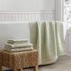 Martha Stewart – Bath Towels, Soft & Absorbent 100% Cotton Towels, Solid 500 GSM, 6-Piece Bathroom Towel Set with Textured Weave (Bedford Cottage Blue)(Bedford Cottage Green)