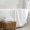 Martha Stewart – Bath Towels, Soft & Absorbent 100% Cotton Towels, Solid 500 GSM, 6-Piece Bathroom Towel Set with Textured Weave (Bedford Cottage Blue)(Bedford Cottage White)
