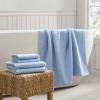 Martha Stewart – Bath Towels, Soft & Absorbent 100% Cotton Towels, Solid 500 GSM, 6-Piece Bathroom Towel Set with Textured Weave (Bedford Cottage Blue)(Bedford Cottage Blue)