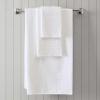 Martha Stewart – Bath Towels, Soft & Absorbent 100% Cotton Towels, Solid 500 GSM, 6-Piece Bathroom Towel Set with Textured Weave (Bedford Cottage Blue)(Bedford Cottage White)