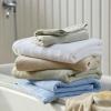 Martha Stewart – Bath Towels, Soft & Absorbent 100% Cotton Towels, Solid 500 GSM, 6-Piece Bathroom Towel Set with Textured Weave (Bedford Cottage Blue)(Bedford Cottage Blue)
