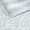 Martha Stewart – Queen Comforter Set, Naturally Soft Cotton-Rich Jacquard Bedding w/Matching Pillowcases, Textured 3 Piece Bed Set (Garden Trellis White)(Copper Vines Blue)