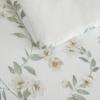 Martha Stewart – Queen Comforter Set, Naturally Soft Cotton-Rich Jacquard Bedding w/Matching Pillowcases, Textured 3 Piece Bed Set (Garden Trellis White)(Hazel Floral Beige)