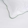 Martha Stewart – Queen Duvet Cover Set, Crisp & Smooth Bedding with a Cotton Percale Lightweight Feel, Reversible 3 Piece Bed Set with Matching Pillowcases (Simple Scallop Blue)(Simple Scallop Green)