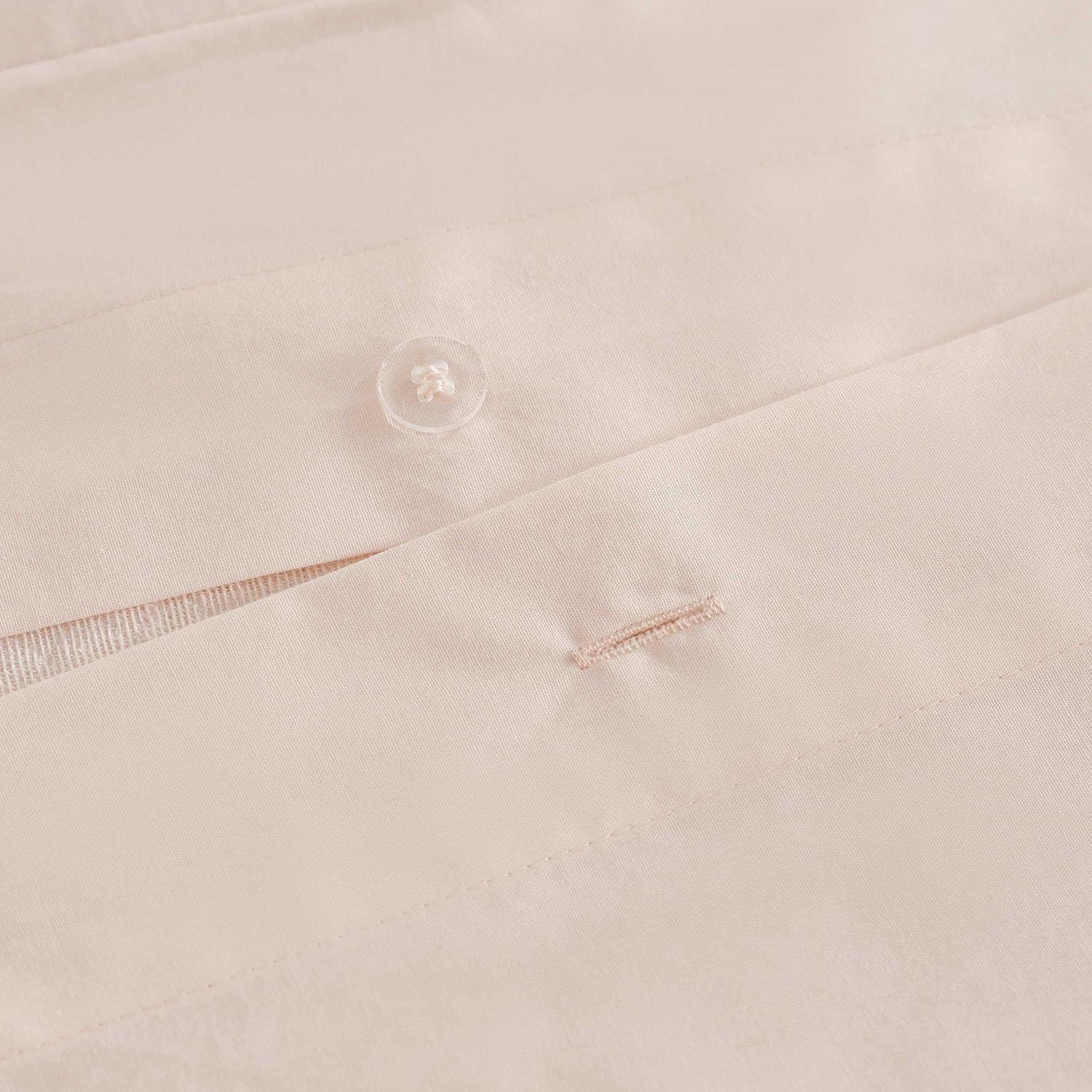 image:imageMartha Stewart Queen Duvet Cover Set 100 Soft Cotton Blend Bedding Corner Ties amp Button Closure 3 Piece Bed Set with Matching Pillowcases Scallop BluePink