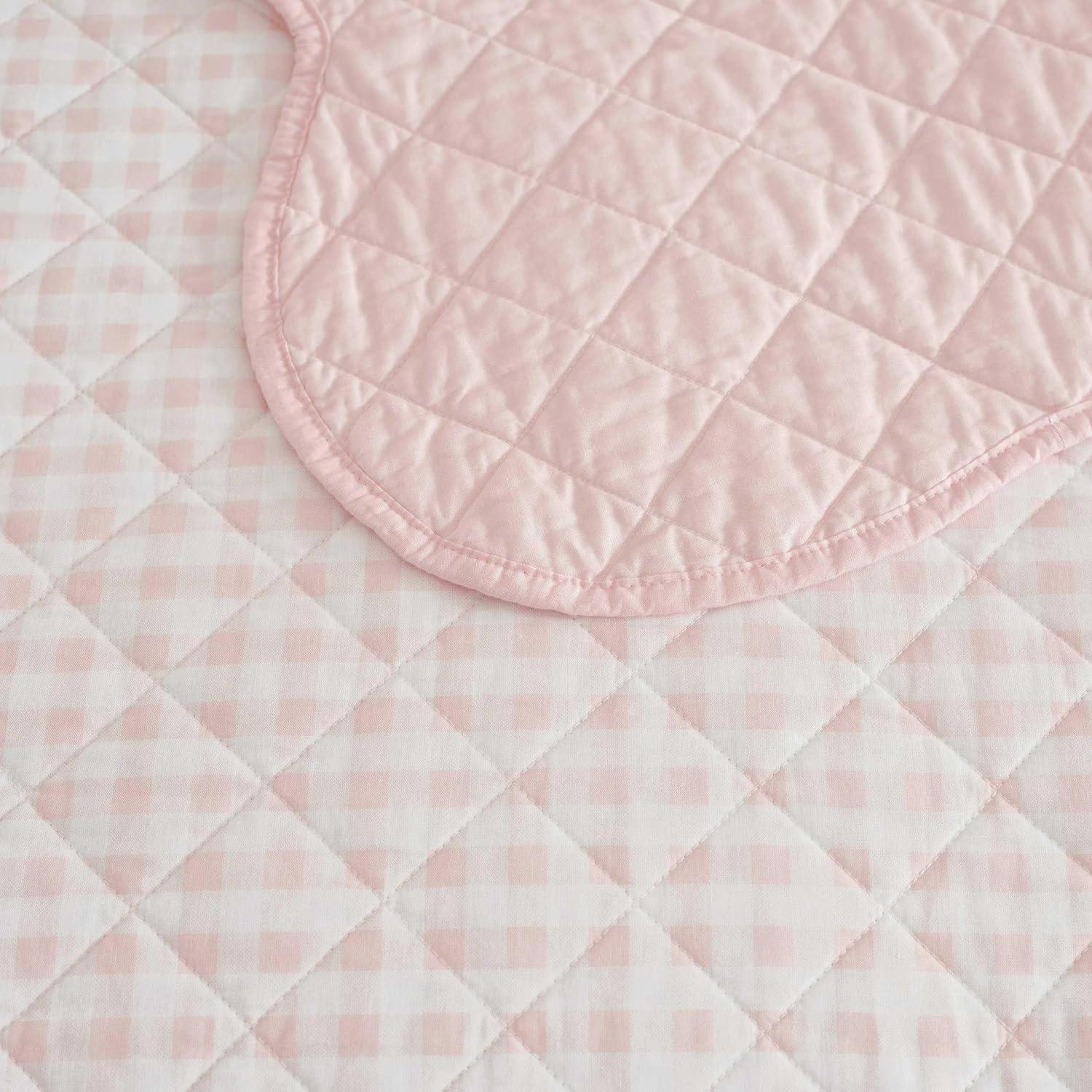 image:imageMartha Stewart Queen Quilt Set 100 Soft amp Breathable Bedding with a Lightweight Feel for Year Round Comfort 3 Piece Bed Set with Matching Pillowcases Olivia Gingham BlueOlivia Gingham Pink