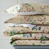 Martha Stewart – Queen Comforter Set, 100% Silky Smooth Cotton Sateen Floral Bedding for Year Round Comfort, 3 Piece Bed Set with Matching Pillowcases (Tea Rose Pink)(Songbird Yellow)