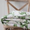 Martha Stewart – Queen Quilt Set, 100% Soft Cotton Floral Bedding for Year Round Comfort, 3 Piece Bed Set with Matching Pillowcases (Chloe Green)(Hydrangea Floral Beige)