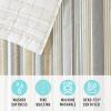 Martha Stewart – Queen Quilt Set, 100% Soft & Breathable Bedding with a Lightweight Feel for Year Round Comfort, 3 Piece Bed Set with Matching Pillowcases (Olivia Gingham Blue)(Lefferts Stripe)