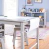 Martha Stewart Kids’ Art Table and Stools Set – Gray: Wooden Kids’ Activity Table and Chairs Set w/Storage, Bins Paper Roll for Coloring & Craft Activities | Study & Play Desk for Playroom Furniture(Grey)