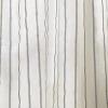 Martha Stewart Laguna Stripe Semi-Sheer Tie Tab Window Curtain Valance and Tiers Set, Grey(Grey)