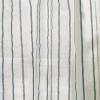 Martha Stewart Laguna Stripe Semi-Sheer Tie Tab Window Curtain Valance and Tiers Set, Grey(Navy)