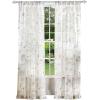 Martha Stewart Marthas Garden Floral Semi-Sheer Rod Pocket Window Curtain Single Panel, 84″, Multi(Gold)