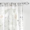 Martha Stewart Marthas Garden Floral Semi-Sheer Rod Pocket Window Curtain Single Panel, 84″, Multi(Gold Floral)