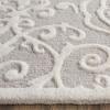 Martha Stewart x SAFAVIEH Area Rug Collection – 5′ x 8′, Whetstone Grey, Handmade Wool, Marais Scroll Design, Ideal for Living Room, Bedroom, Office, Dining Space (MSR4324A)