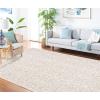 Martha Stewart x SAFAVIEH Area Rug Collection – 5′ x 8′, Whetstone Grey, Handmade Wool, Marais Scroll Design, Ideal for Living Room, Bedroom, Office, Dining Space (MSR4324A)
