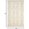 Martha Stewart x SAFAVIEH Area Rug Collection – 5′ x 8′, Whetstone Grey, Handmade Wool, Marais Scroll Design, Ideal for Living Room, Bedroom, Office, Dining Space (MSR4324A)