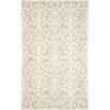 Martha Stewart x SAFAVIEH Area Rug Collection – 5′ x 8′, Whetstone Grey, Handmade Wool, Marais Scroll Design, Ideal for Living Room, Bedroom, Office, Dining Space (MSR4324A)