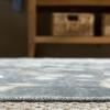 Martha Stewart x SAFAVIEH Machine Washable Area Rug Collection – 5′ x 8′, Dark Grey & Beige, Slip Resistant & Easy Cleaning, Ideal for Ideal for Living Room, Bedroom, Dining Space (MSRW197G)(Dark Grey/Beige)
