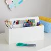 Martha Stewart Crafting Kids’ Wall Caddy – Linen White, Arts and Crafts Supply Storage, Lightweight Wooden Caddy(Linen White)
